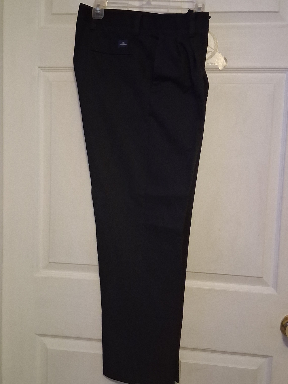 Izod Men's Black Dress Pants - Straight Fit